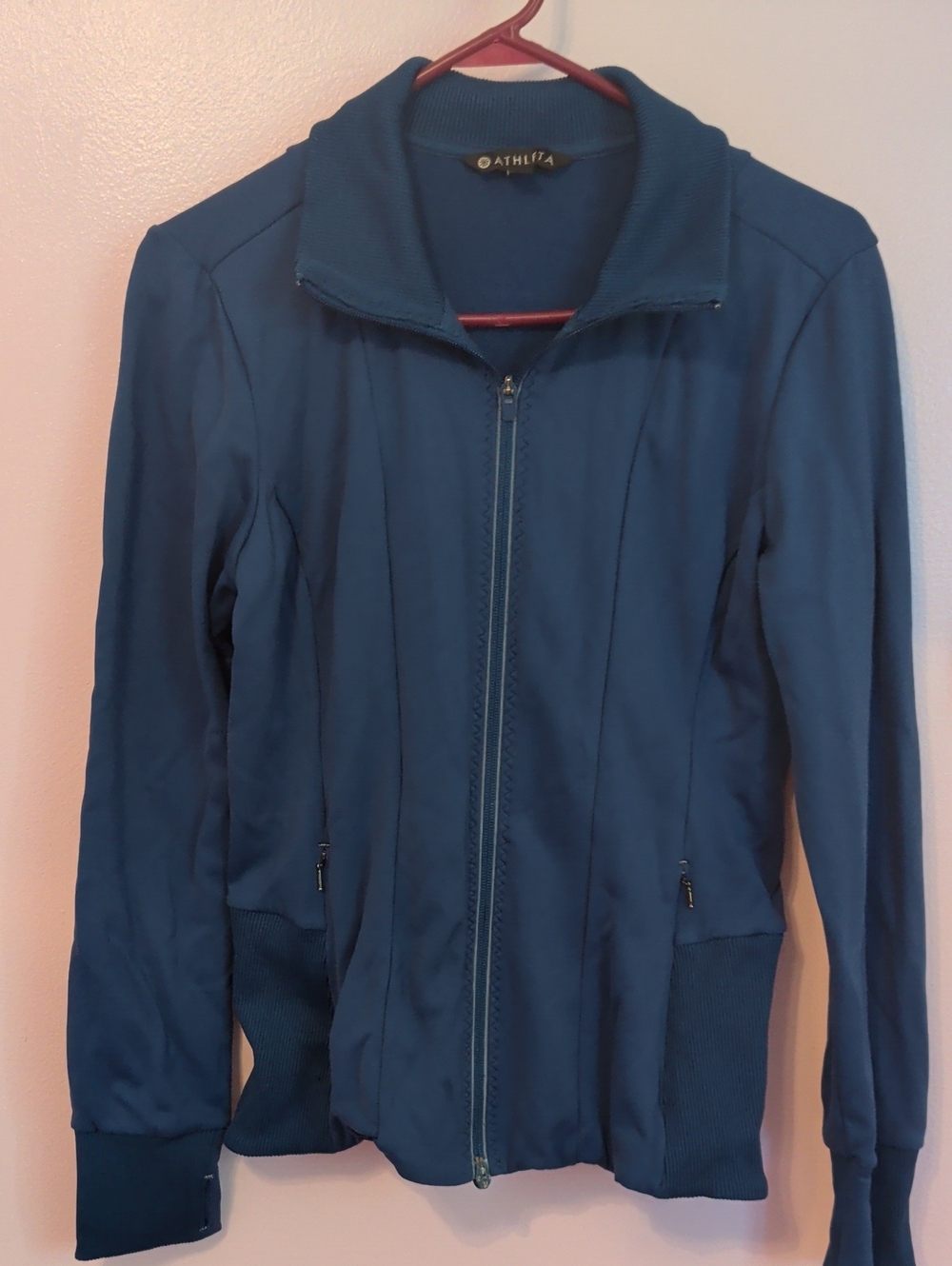 Athleta Women's Deep Teal Full-Zip workout Jacket